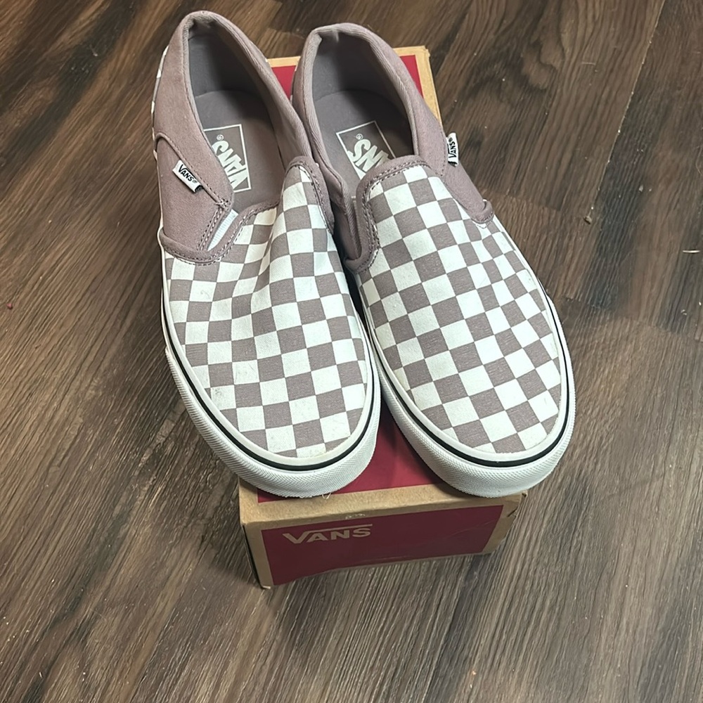 VANS ASHER PURPLE CHECKERBOARD